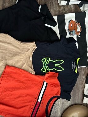 Psycho Bunny Navy Short Sleeve Tee with Neon Green Logo